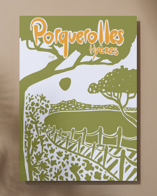 Affiche "Porquerolles Hyères"