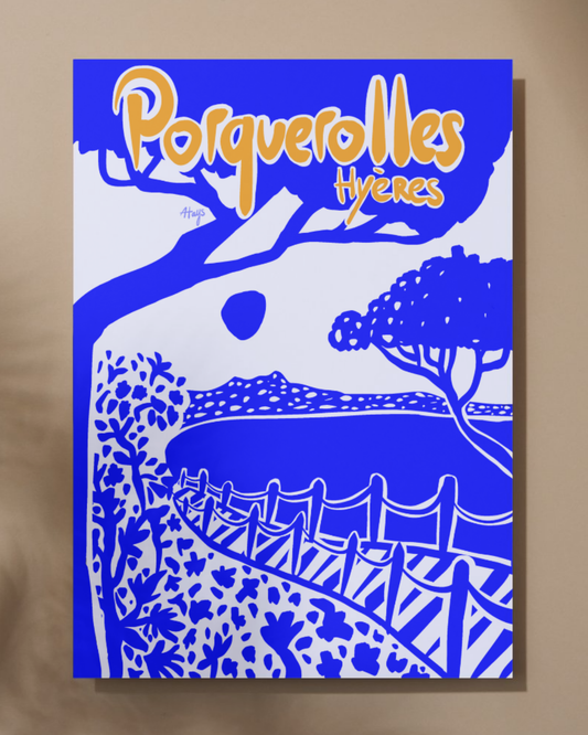 Affiche "Porquerolles Hyères"