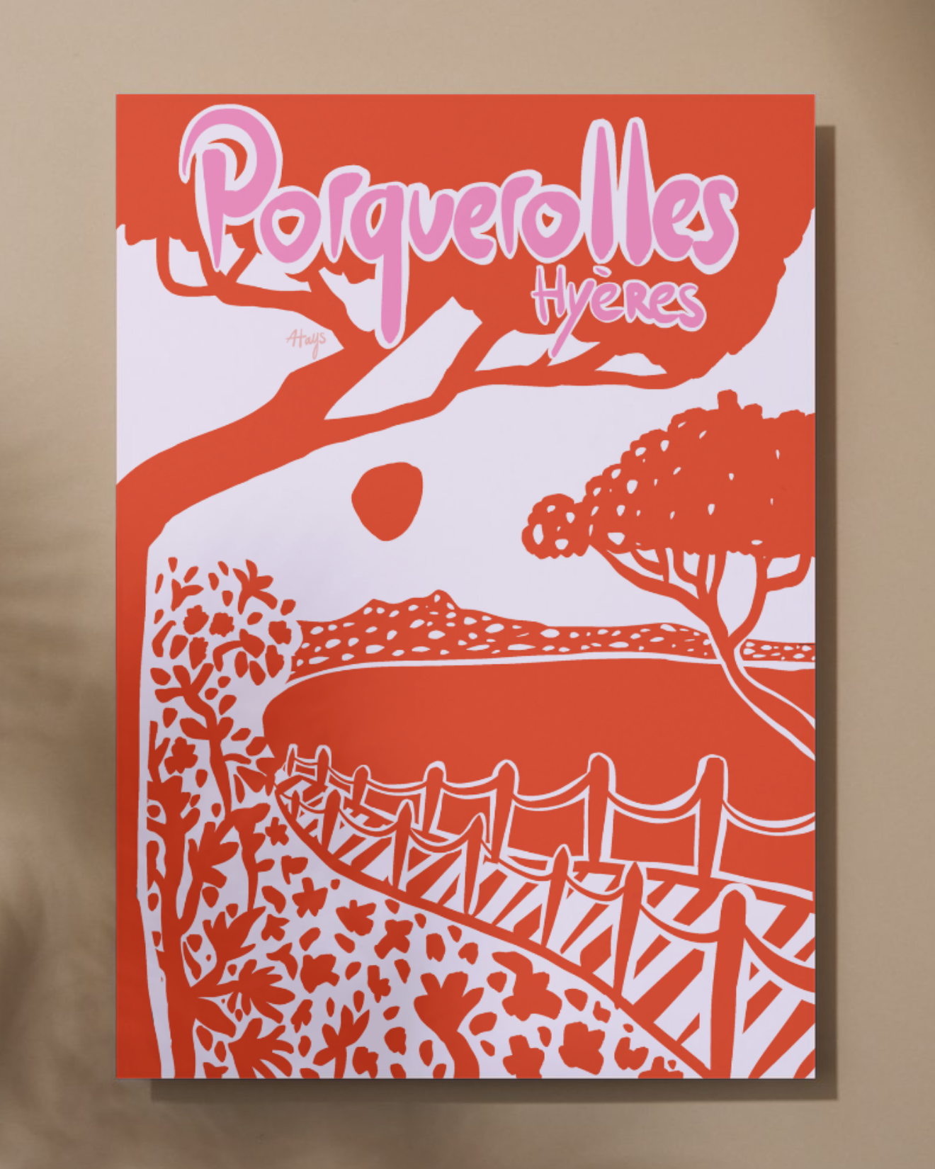 Affiche "Porquerolles Hyères"