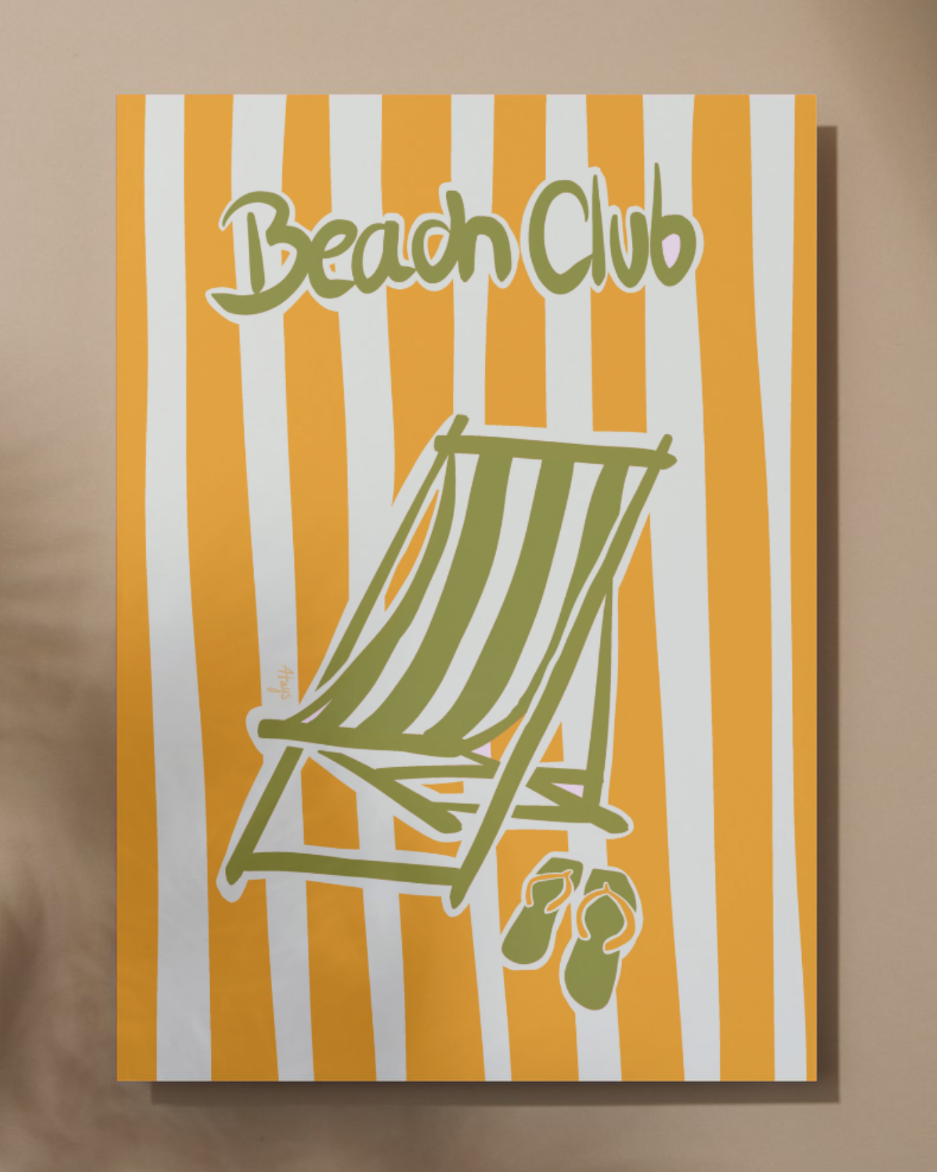 Affiche "Beach Club"