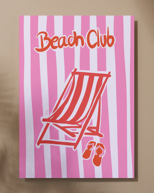 Affiche "Beach Club"
