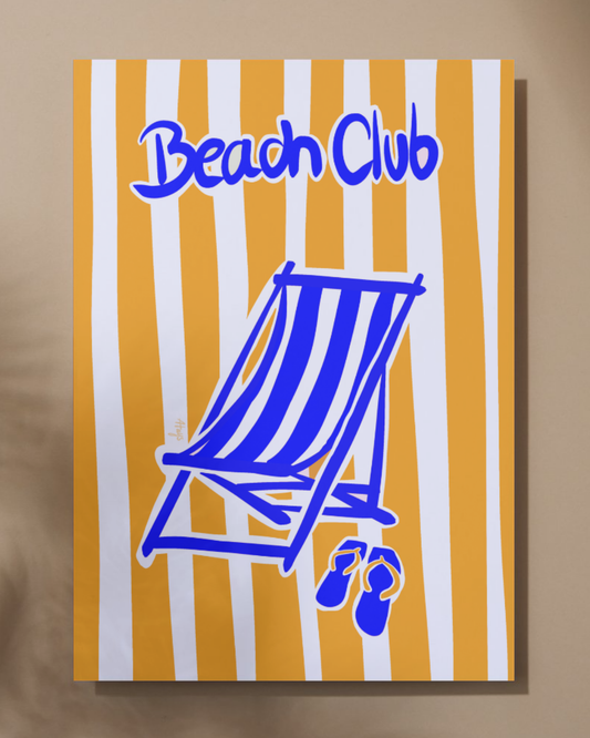 Affiche "Beach Club"