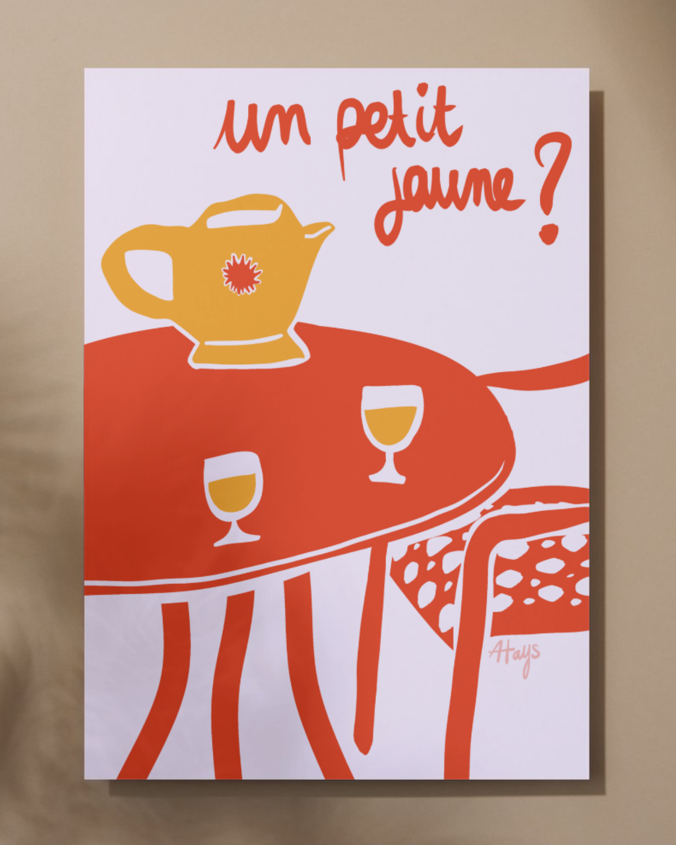 Affiche "Un Petit Jaune ?"