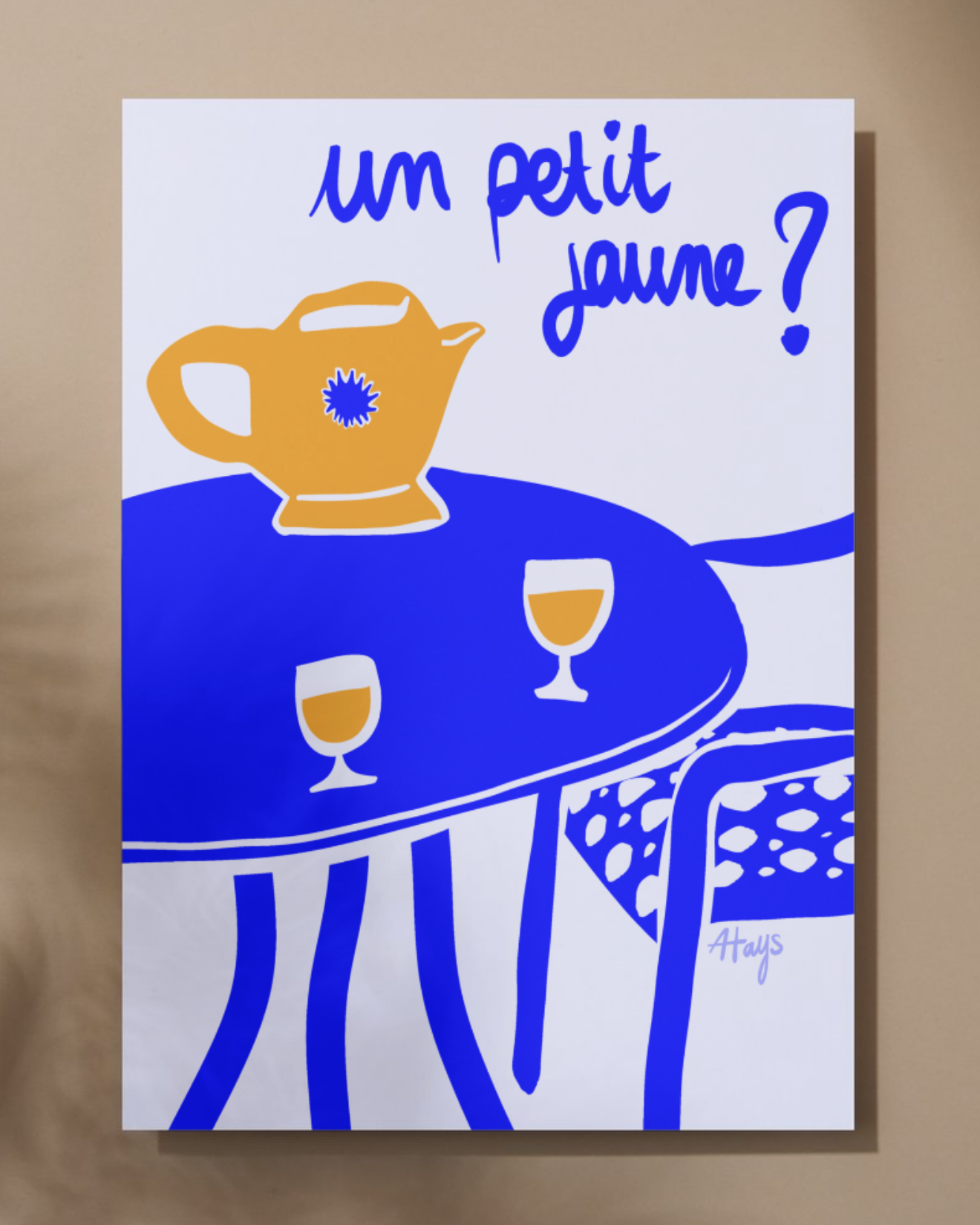 Affiche "Un Petit Jaune ?"