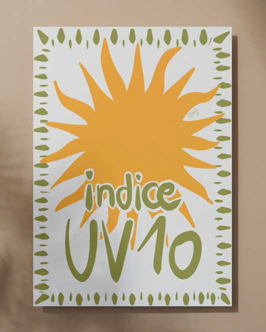 Affiche "Indice UV 10"