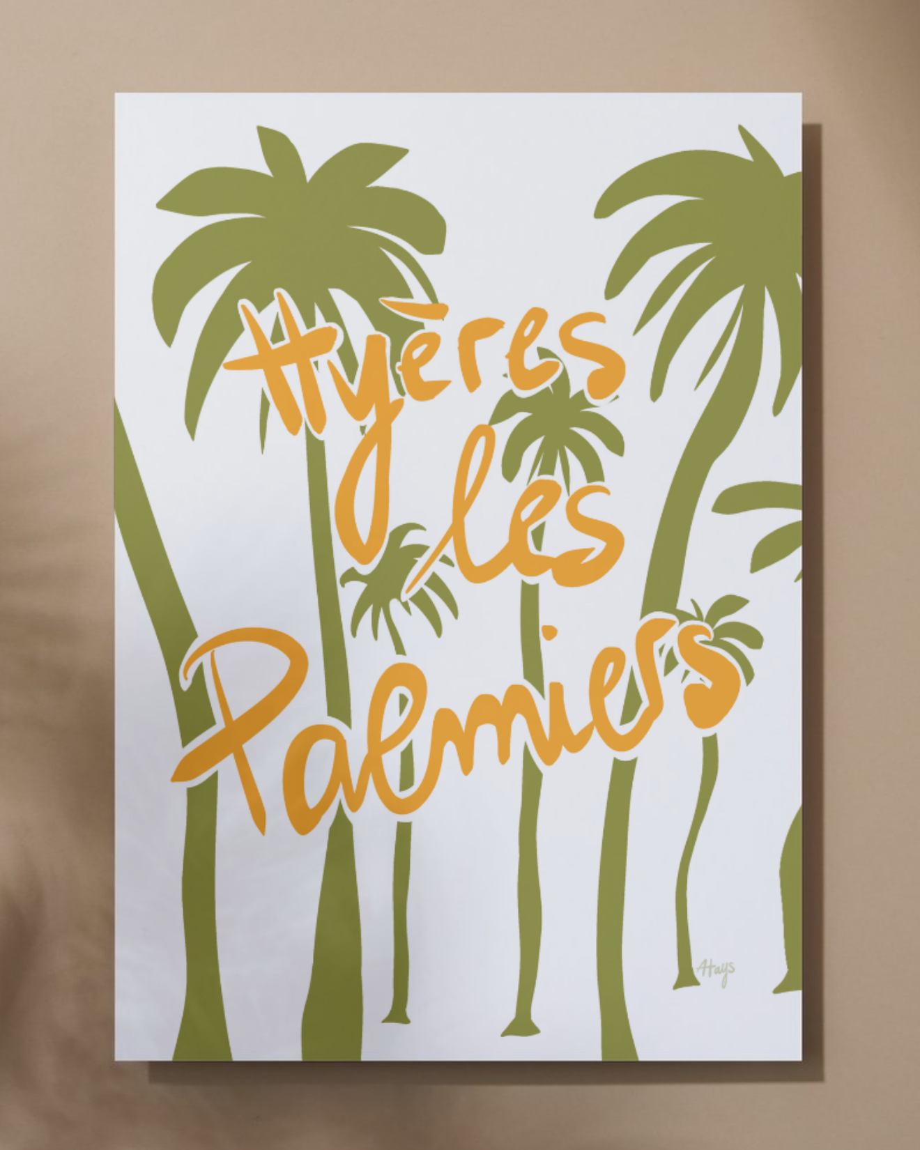 Affiche "Hyères les Palmiers"