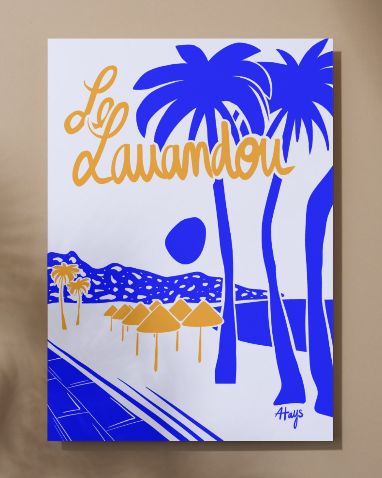 Affiche "Le Lavandou"