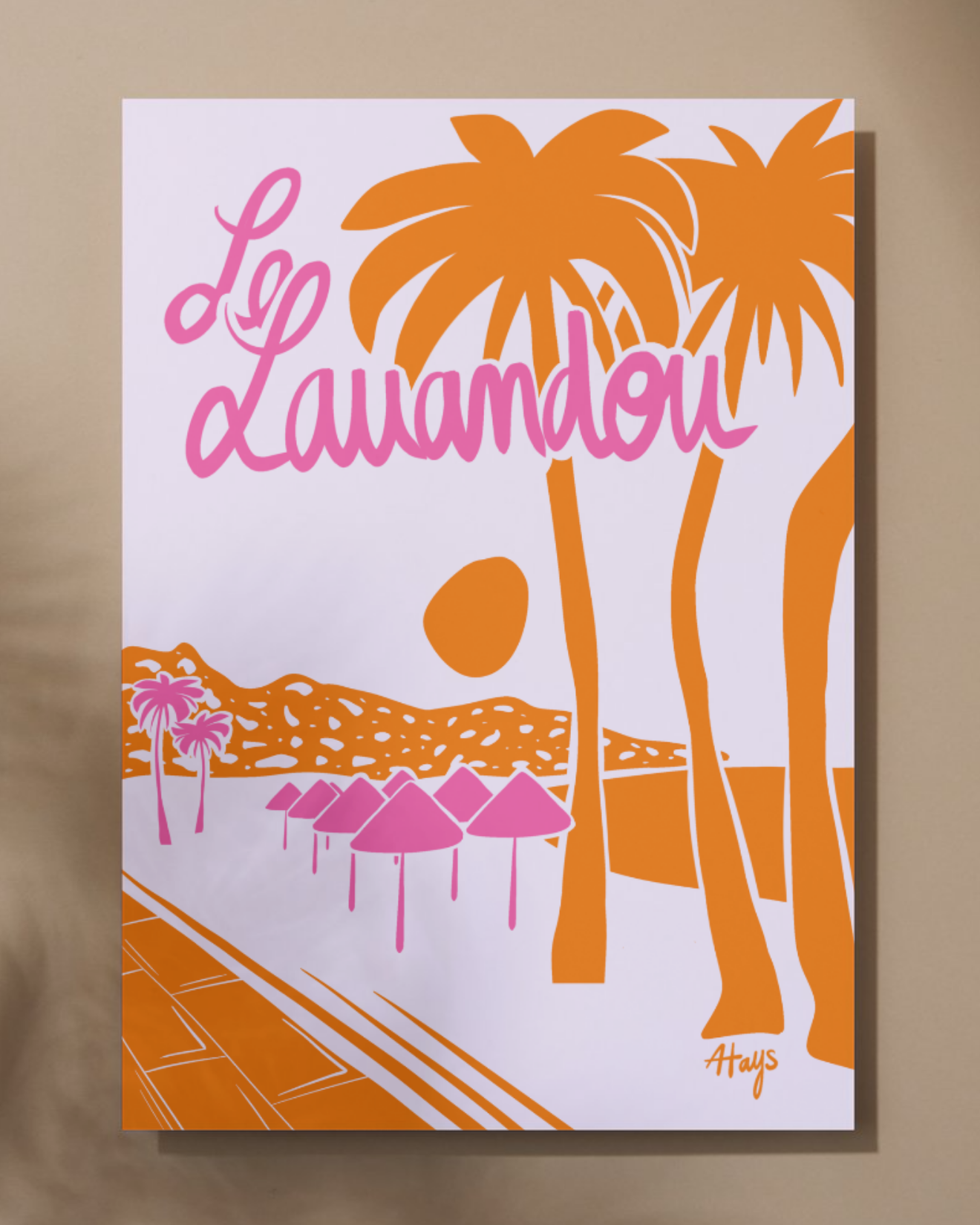 Affiche "Le Lavandou"