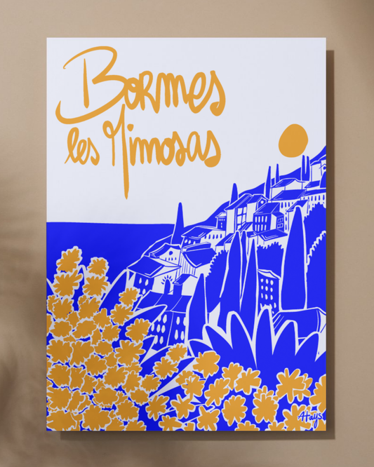 Affiche "Bormes-les-Mimosas"