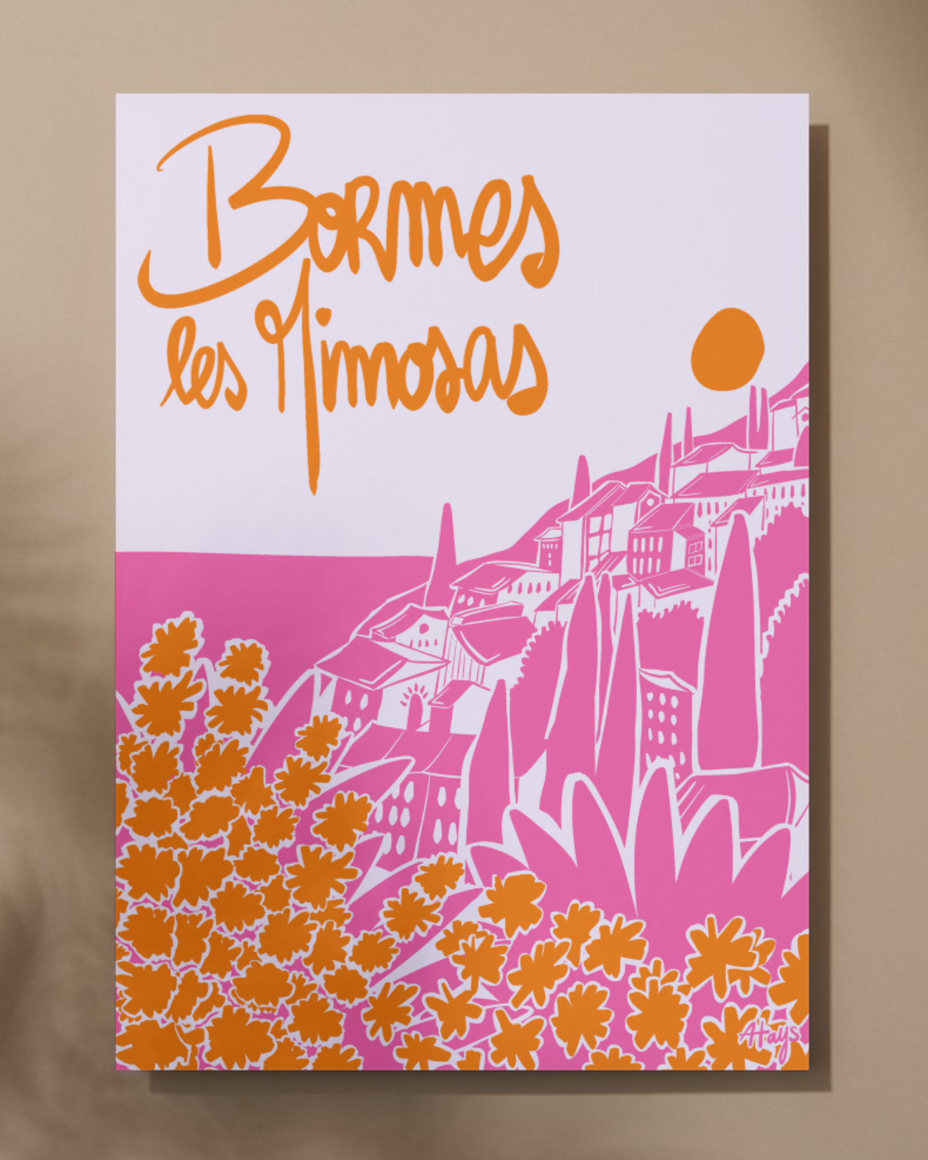 Affiche "Bormes-les-Mimosas"