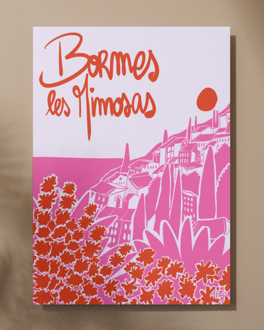 Affiche "Bormes-les-Mimosas"